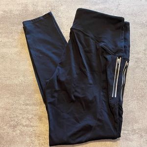 Fabletics Black Motions 365 Leggings, Size XL